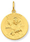 24k Gold-Plated Sterling Silver Saint Mark Medal