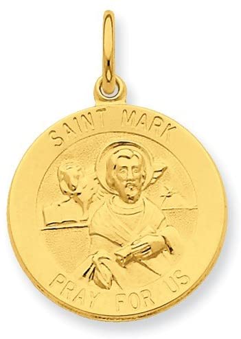 24k Gold-Plated Sterling Silver Saint Mark Medal