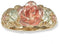 The Men's Jewelry Store (for HER) Rose Flower Band 10k Yellow Gold, 12k Green Gold, 12k Rose Gold Black Hills Gold Motif