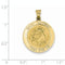 14k Yellow Gold Saint Anthony Medal Pendant (31X23MM)