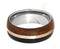 Amboyna and African Blackwood, 14k Rose Gold 8mm Titanium Comfort-Fit Band