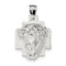 Sterling Silver Diamond-Cut Ecce Homo Medal Pendant (28X22MM)