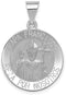 Rhodium-Plated 14k White Gold Pope Francisco Medal