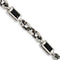 Men's Polished Stainless Steel 8mm Black-Plated Bracelet, 8.5 "