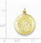 24k Gold-Plated Sterling Silver Saint Christopher Medal (25X19MM)