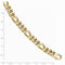 Men's 14k Yellow Gold 8.75mm Flat Figaro Bracelet, 8"