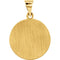 14k Yellow Gold Round Hollow St. Christopher Medal (18.25 MM)