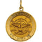 14k Yellow Gold Holy Spirit Medal (18 MM)