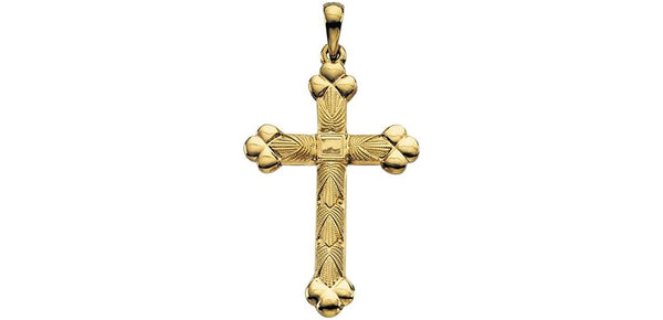 Apostles Cross 14k Yellow Gold Pendant