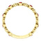 Genuine Ruby Beaded Ring, 14k Yellow Gold