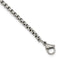 Edward Mirell Stainless Steel and Black Memory Cable Cross Necklace, 20"