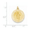 14k Yellow Gold Our Lady Of Mt. Carmel Medal Charm (25X18MM)