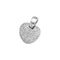 14k White Gold 1 Cttw. Diamond Heart Pendant