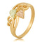 Scrollwork Slim Profile Ring, 10k Yellow Gold, 12k Green and Rose Gold Black Hills Gold Motif