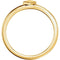 Geometric Stackable Ring, 14k Yellow Gold