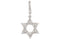 Diamond Star of David Rhodium-Plated 14k White Gold Charm Pendant (1/5 Cttw, GH Color, I1 Clarity)