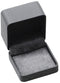 Stainless Steel Black Enamel and CZ Rectangle Cuff Links, 20X13MM