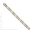 Men's Two-Tone Titanium and Yellow IP 9mm Link Bracelet, 9"