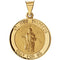 14k Yellow Gold Hollow Round St. Jude Medal (18.25MM)