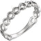 Platinum Infinity-Inspired Stackable Ring, Size 8.25