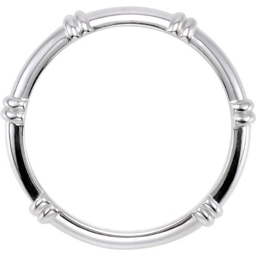 Stackable 3.5mm Sterling Silver Life Ring, Size 5