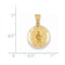 14k Yellow Gold St. Jude Thaddeus Medal Pendant (17X15MM)