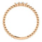 Diamond Beaded Ring, 14k Rose Gold, Size 8