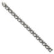 Men's Polished Stainless Steel Black Diamonds Bracelet 8.5" (1 Ctw)