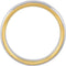 Sterling Silver and 14k Yellow Gold 7mm Comfort Fit Band