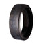 Men's Black Ceramic Barbed Wire 8mm Comfort-Fit Band