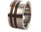 Amboyna Burl Wood 10mm Comfort Fit Titanium Wedding Band, Size 8.25