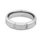 Men's Titanium Grooved 6mm Comfort-Fit Beveled Band