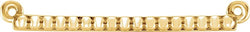 Granulated Bead Bar Style Pendant, 14k Yellow Gold