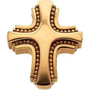 Maltese Cross 14k Yellow Gold Pendant (19.75X17MM)