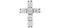 Platinum Diamond Cross Pendant, (1 1/4 Ctw, Color G-H, Clarity I1)