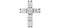 Platinum Diamond Cross Pendant, (1/4 Ctw, Color G-H, Clarity I1)