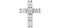 Diamond Cross Pendant, Rhodium-Plated 14k White Gold (1 Ctw, Color G-H, Clarity I1)