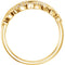 Diamond Woven Ring, 14k Yellow Gold (1/5 Ctw, Color G-H, Clarity I1 ), Size 8.75
