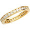 14k Yellow Gold Diamond Eternity Band, Sizes 4 to 8.5