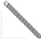 Men's Stainless Steel 12 mm Bracelet, 8.5 Inches