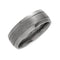 Matte Center and Polished Titanium 8mm Comfort Fit Band Size 7