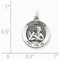 Sterling Silver Antiqued Saint Andrew Medal (21X15MM)