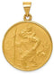 18k Yellow Gold St. Christopher Medal Pendant (33X25MM)