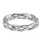 Petite Hand Woven 3.75mm 14k White Gold Band