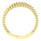 Beaded Criss-Cross Ring, 14k Yellow Gold