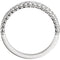 Diamond Beaded Ring, Rhodium-Plated 14k White Gold (1/4 Ctw, Color G-H, Clarity I1), Size 6