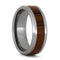 Two Rings in One: Green Box Elder Burl or Ironwood 9mm Comfort-Fit Titanium Band, Size 13