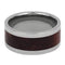 Ruby Redwood Burl 10mm Comfort-Fit Titanium Wedding Band