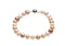 Freshwater Cultured Multi-Color Pearl Strand Bracelet, 8 MM - 9 MM, Sterling Silver 7.75 Inches