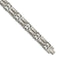 Men's Polished and Brushed Stainless Steel Link Bracelet, 8.5"